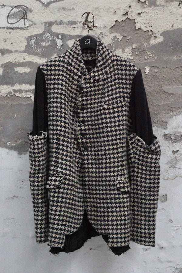 Marc Le Bihan virgin wool paneled sleeve jacket MLB-1245-H24-25-PDC